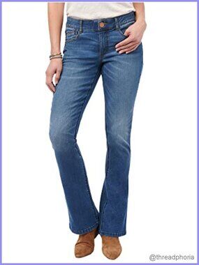 Democracy Plus Size Bootcut Jeans High Stretch 5-Pocket Denim
